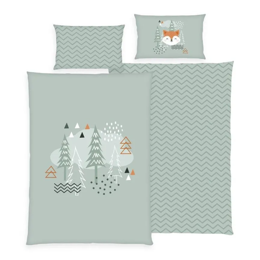 Posteljina za bebe 100x135 cm Babybest Nordic Forest
