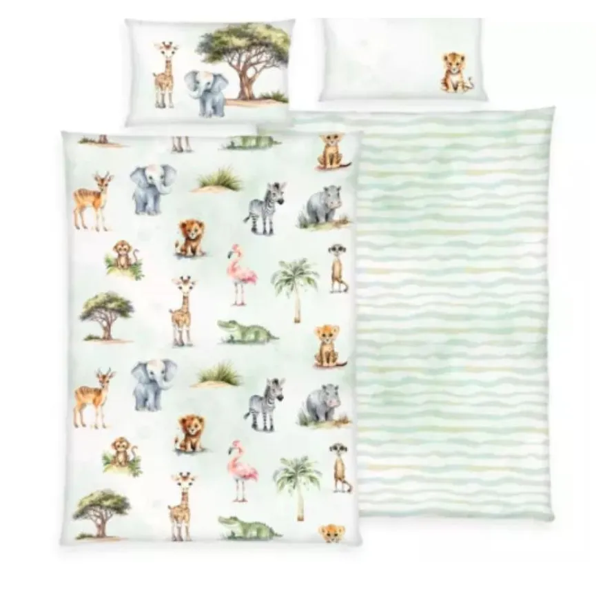 BABYBEST Posteljnina za bebe 100x135 cm Safari