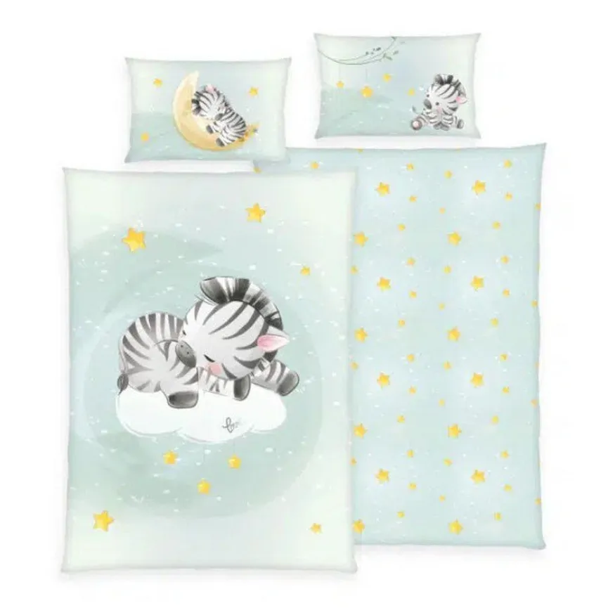BABYBEST Posteljnina za bebe 100x135 cm Zebra