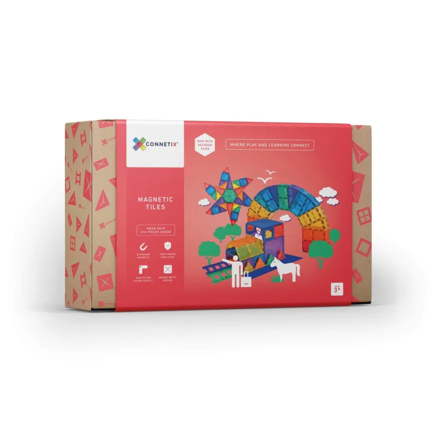 CONNETIX Rainbow Mega Pack 212 magnetne pločice za djecu