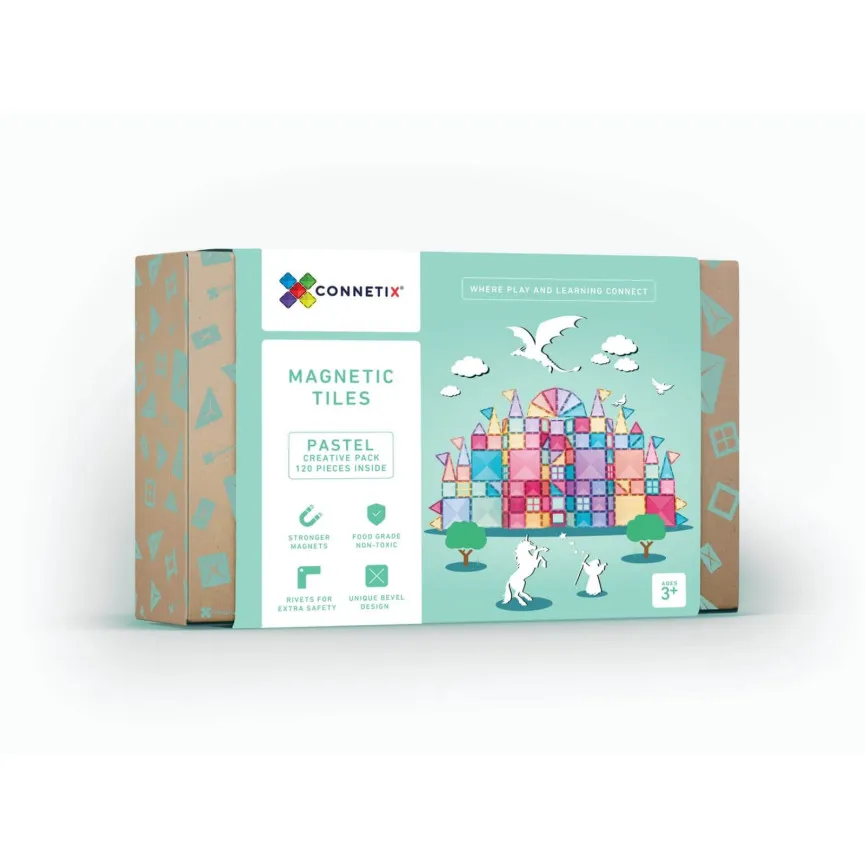CONNETIX Pastel Creative Pack 120 magnetne pločice za djecu