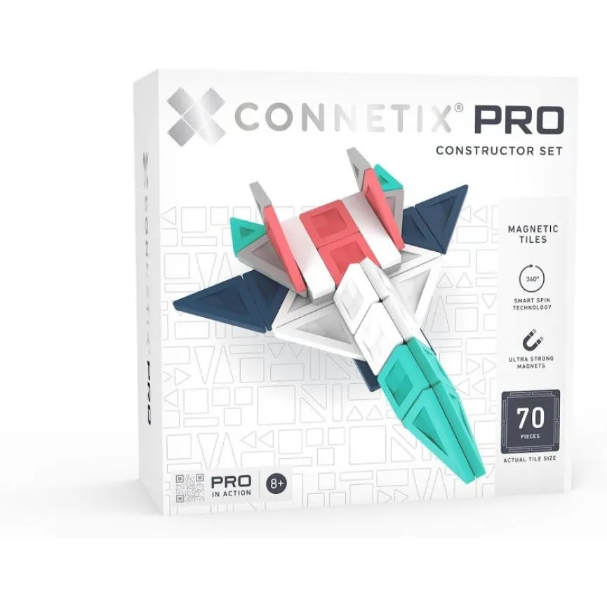 Connetix PRO Constructor Set 70 magnetne kocke