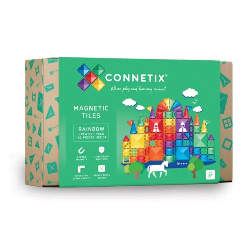 CONNETIX Rainbow Creative Pack 102 magnetne pločice za djecu
