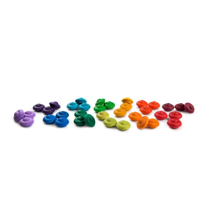 Grapat Mandala Rainbow Flowers drveni cvjetovi u duginim bojama