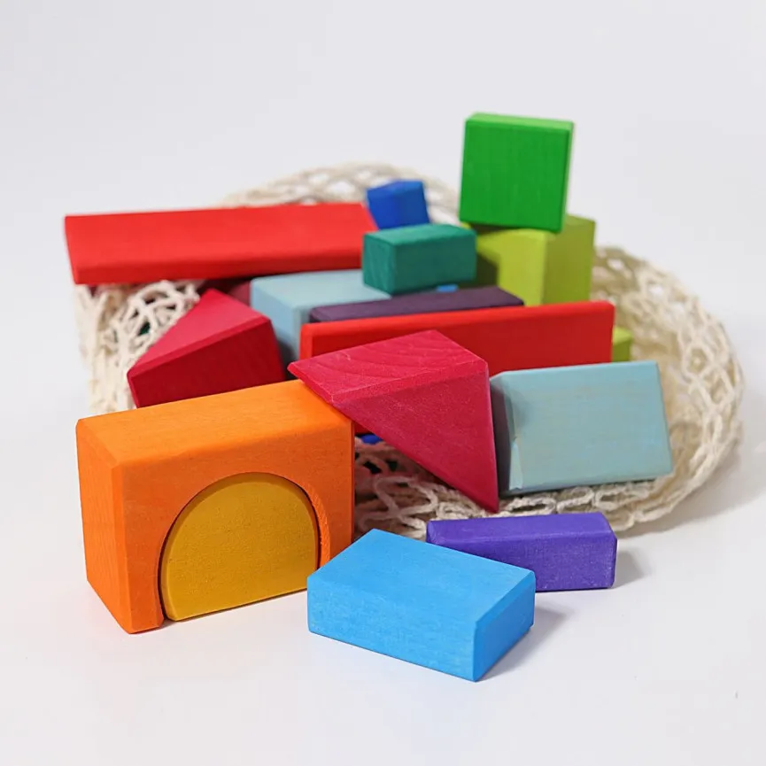 GRIMM'S Drvene kocke Geo Blocks 30