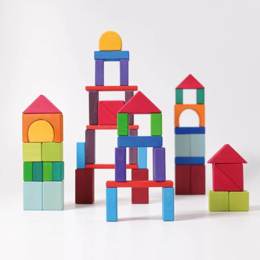 GRIMM'S Geo Blocks 60 drvene kocke za djecu