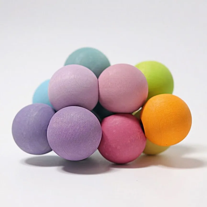 GRIMM'S Pastel Grasper drvene kuglice za bebe