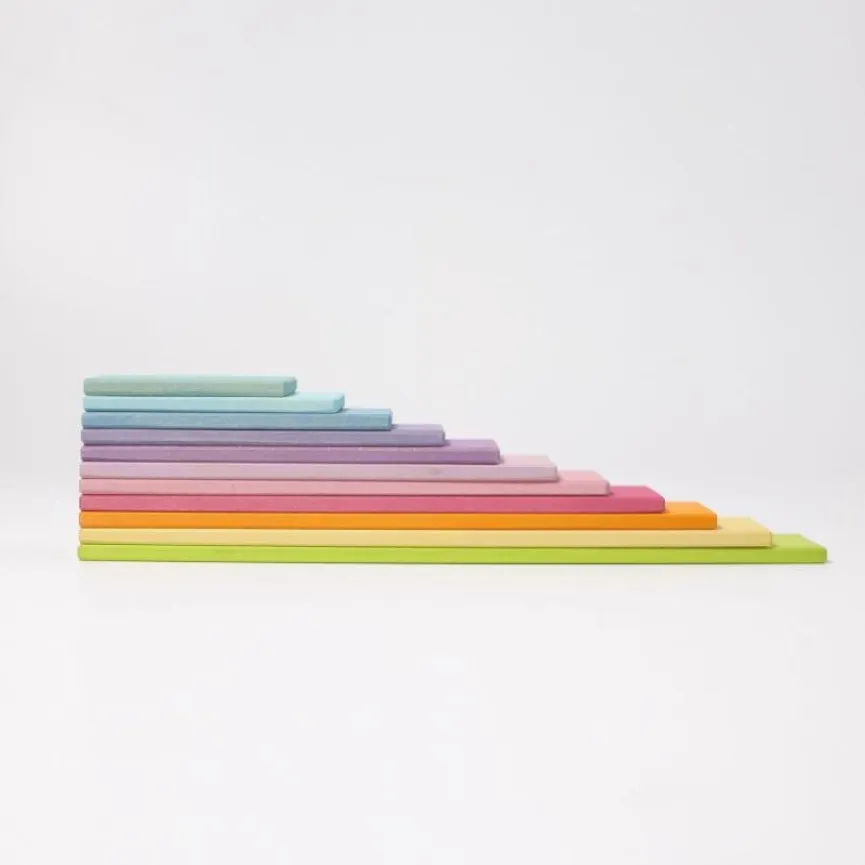 Grimms drvene kocke - daščice Pastel Boards pastelne i jarke boje
