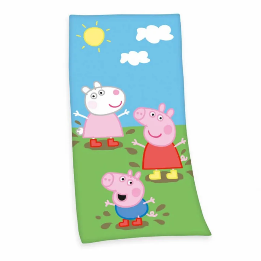 HERDING Dječji ručnik za plažu 75x150 cm Pepa Prase
