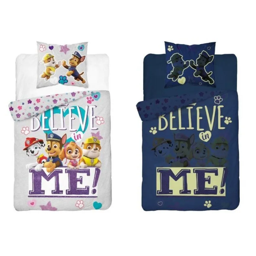 HERDING Dječja posteljina 140x200 Psići u ophodnji Belive Glow in the Dark