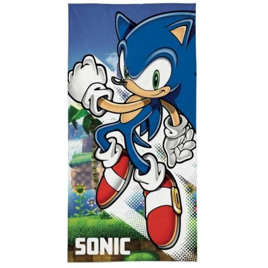 HOLLAND Dječji ručnik za plažu 70x140 cm Sonic the Hedgehog 