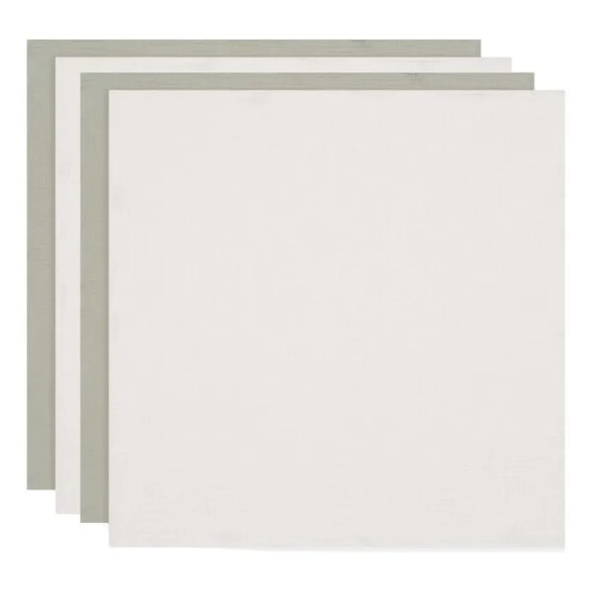 JOLLEIN Tetra pelene 70x70 cm Olive Green/Ivory (4 kom)