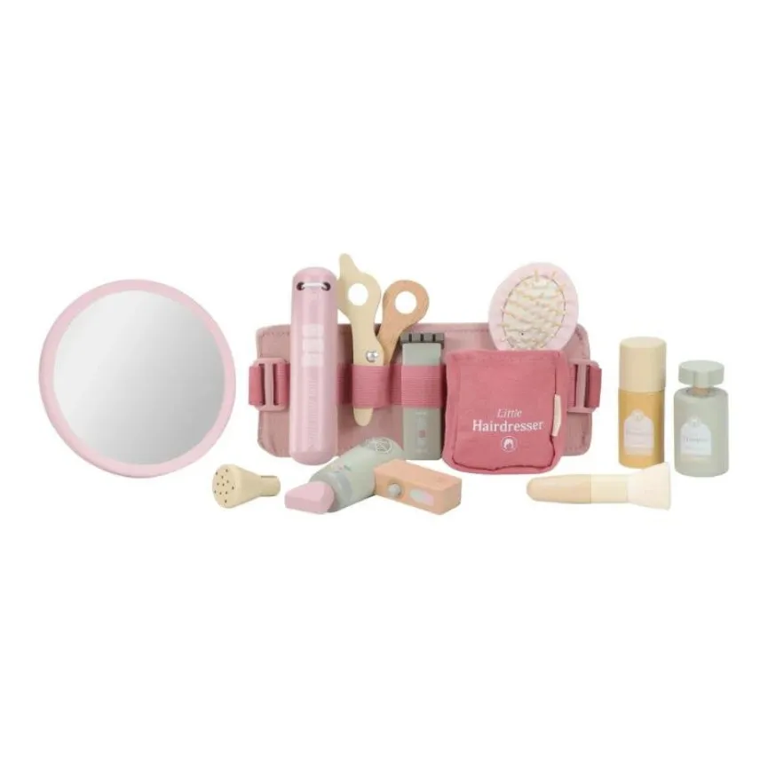 Little Dutch drveni frizerski set za djecu Pink Essentials