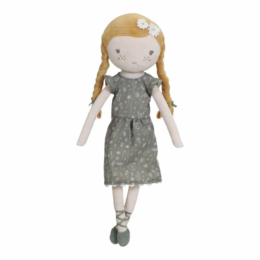 Little Dutch lutka Julia 35 cm s pletenicama i cvjetnom haljinicom