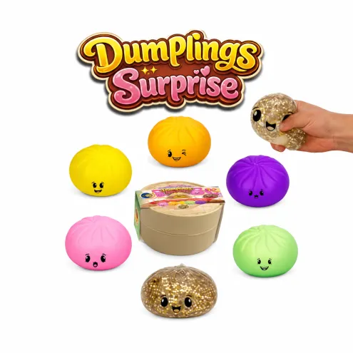 Dumplings Squishy Surprise antistres igračka knedla u posudici