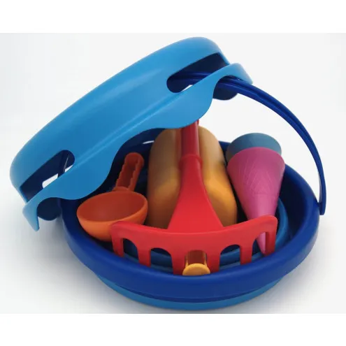 CompacToys set za pijesak s lopaticom grabljicama i sitom