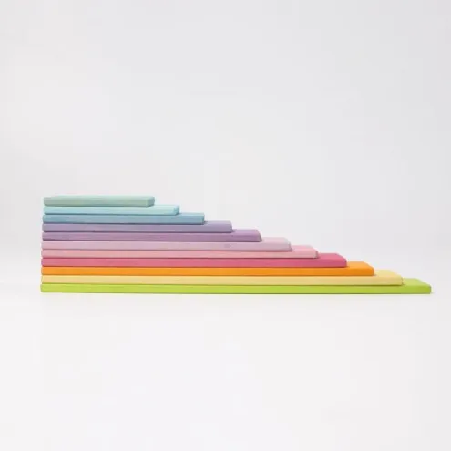 Grimms drvene podloge za gradnju i slaganje kocki Pastel Boards