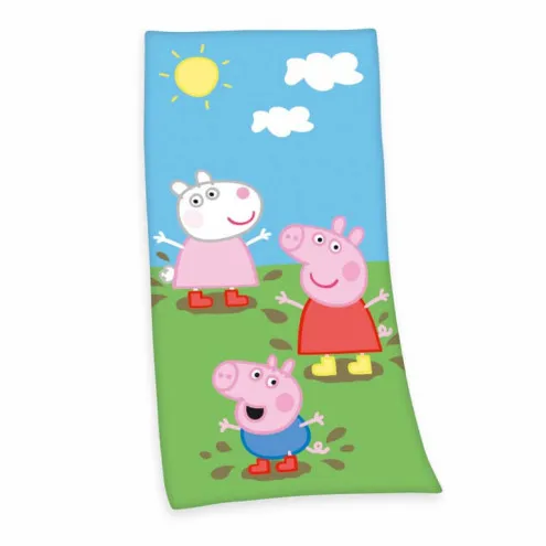 HERDING Dječji ručnik za plažu 75x150 cm Pepa Prase