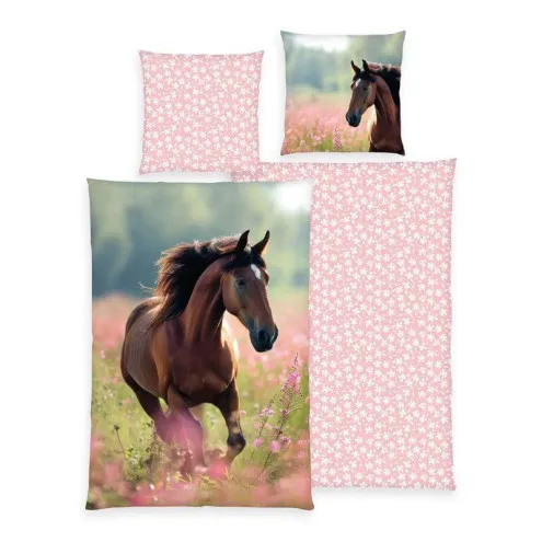 HERDING Dječja posteljina 140x200 Konj Love