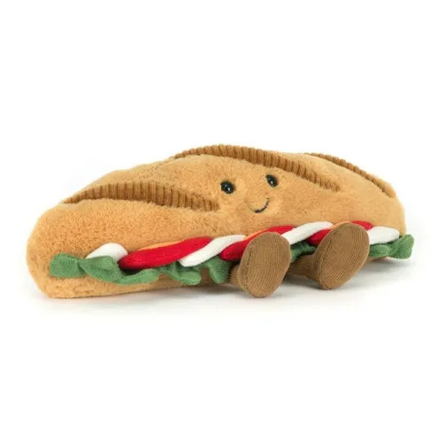 Jellycat Baguette plišanac s nasmijanim licem