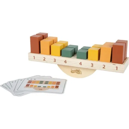 SMALL FOOT Lesene igrače montessori Ravnotežje - kartice 