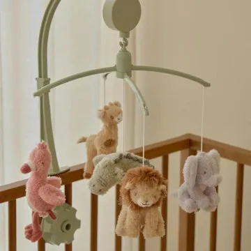 Dječji vrtuljak za krevetić s motivom safari životinja za miran san bebe