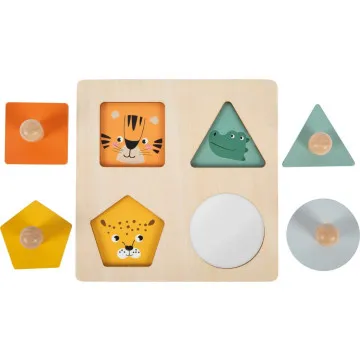 Small Foot Montessori Sestavljanke za otroke Puzzle Oblike in slike