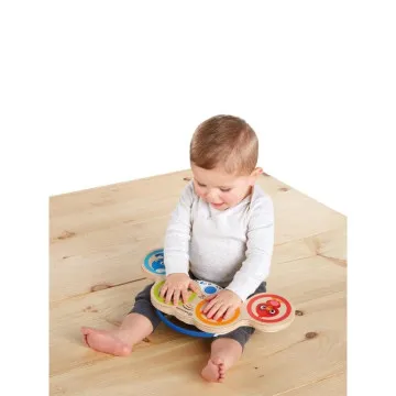 Dječji drveni bubanj Hape Baby Einstein Magic Touch u igri