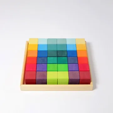 GRIMM'S Drvene kocke Mozaik Rainbow