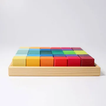 GRIMM'S Drvene kocke Mozaik Rainbow