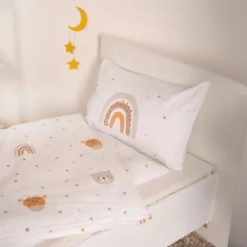 Flanelasta posteljina za bebe od organskog pamuka Little Friends