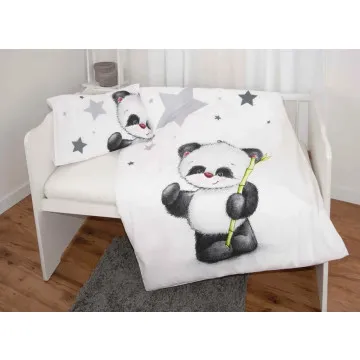 BABYBEST Posteljina za bebe 100x135 cm Panda