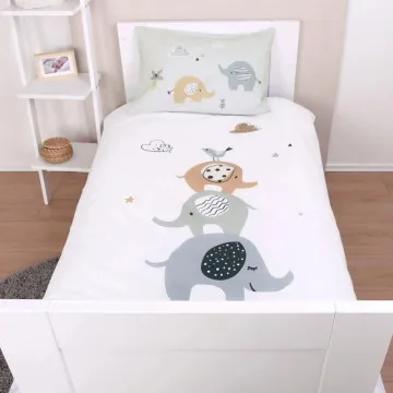 BABYBEST Posteljnina za bebe 100x135 cm Slončič