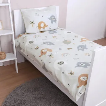 BABYBEST Posteljnina za bebe 100x135 cm Slončič