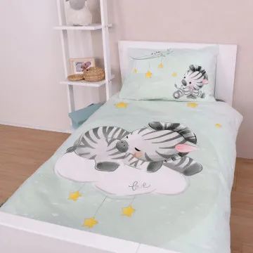 BABYBEST Posteljnina za bebe 100x135 cm Zebra