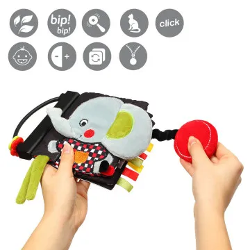 taktilna knjiga za bebe s kontrastnim bojama Babyono C-MORE