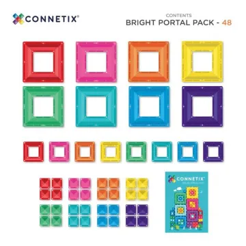 Connetix Bright Portal Pack s okvirnim magnetnim pločicama