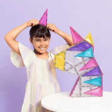 Connetix Glitter Unicorn Pack – magnetne kocke za djevojčice