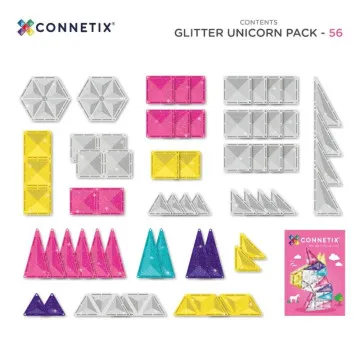CONNETIX Glitter Unicorn Pack 56 - magnetne igračke