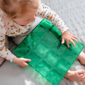 Connetix zelena osnovna ploča za male svjetove i gradnju