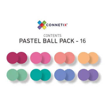 CONNETIX Pastel Replacement Ball Pack 16 drvene kuglice