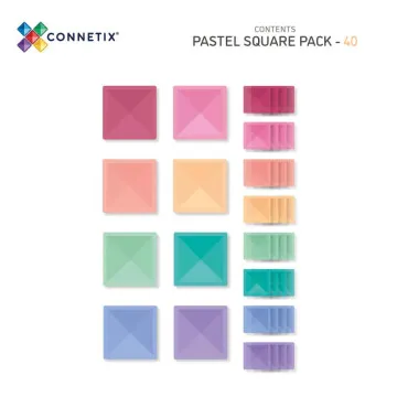 Connetix pastelni kvadrati za veće kuće tornjeve i garaže