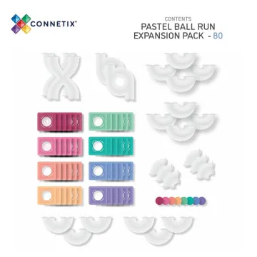 CONNETIX Pastel Ball Run Expansion Pack 80 - za stazu