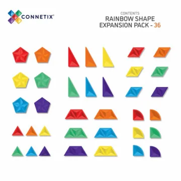 Connetix Shape Expansion Pack s rombovima trapezima i krugovima