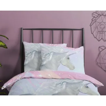 pamučna posteljina jednorog Good Morning Multi 140x200/220