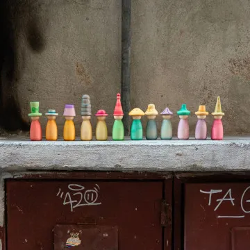Drvene peg dolls Grapat Fancy Nins za slobodnu igru