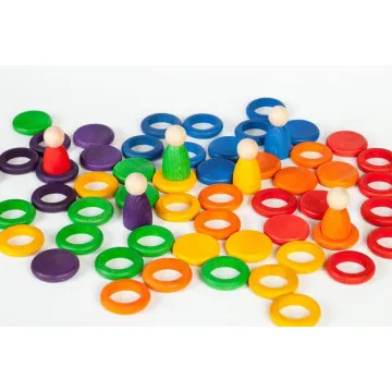 Grapat loose parts drvene igračke za slobodnu igru