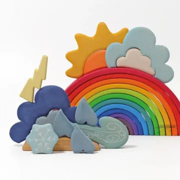montessori drveni weather set za djecu grimm's