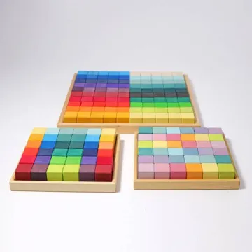 GRIMM'S Drvene kocke Mozaik Pastel