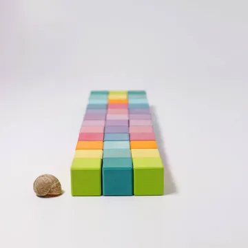 GRIMM'S Drvene kocke Mozaik Pastel